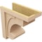 Ekena Millwork 11"W x 22"D x 22"H Classic Alma Rough Cedar Woodgrain TimberThane Corbel, Primed Tan CORUR11X22X22ALMRCPR - alternate 6